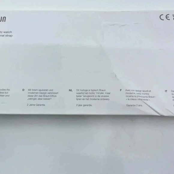 NEW Braun Gents BN0281 Analogue Interchangeable Wrist Watch Set Gray Black - Picture 6 of 8